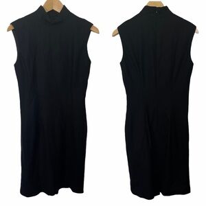 Vintage Mock Neck Sleeveless Dress